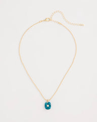 Genuine Jade Stone Pendant Necklace Teal - Chico's