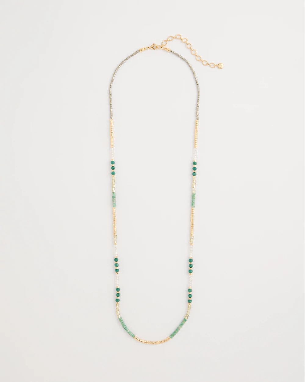 Beaded Long Necklace Green - Chico's