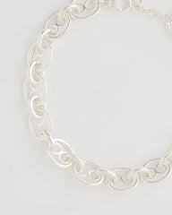 Mariner Silvertone Link Necklace Silver - Chico's