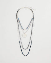 Siren Pendant Layered Necklace Blue - Chico's