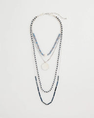 Siren Pendant Layered Necklace Blue - Chico's