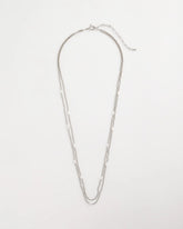Pearlescent Bead Ball Long Necklace Silver - Chico's
