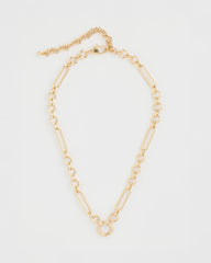 Shiny Goldtone Novelty Charm Necklace Gold - Chico's