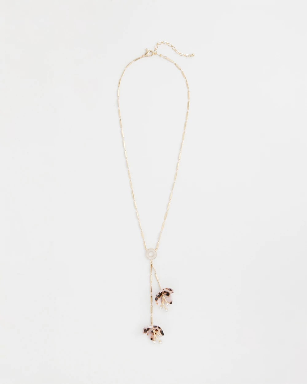 Tortoise Spider Lily Y-Necklace Neutral - Chico's