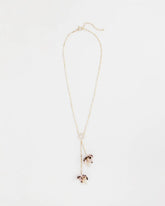 Tortoise Spider Lily Y-Necklace Neutral - Chico's
