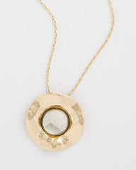 Green Gold Short Pendant Necklace Green - Chico's