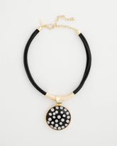 Polka Dot Pendant Necklace Black/White - Chico's