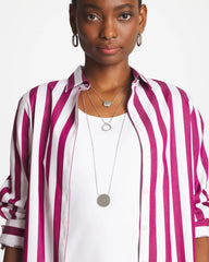 Silver Triple Pendant Necklace Silver - Chico's