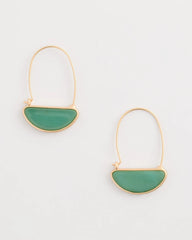 Resin Threader Drop Earrings Green - Chico's