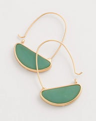 Resin Threader Drop Earrings Green - Chico's