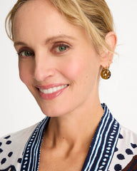 Neutral Resin Drop Hoop Earrings Neutral - Chico's