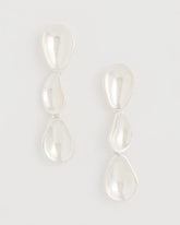 Silvertone Linear Drop Earrings Silver - Chico's