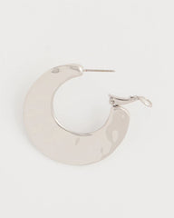 Hammered Hoop Earrings Silver - Chico's