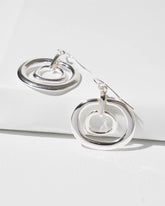 Silver Tone Drop Pendant Earrings Silver - Chico's