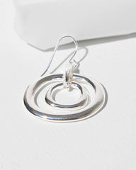 Silver Tone Drop Pendant Earrings Silver - Chico's