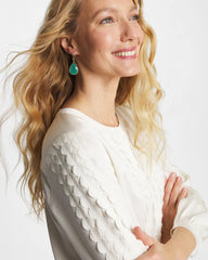Green Teardrop Fishwire Earrings Green - Chico's
