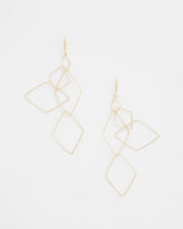 Diamond Shaped Linear Earrings Gold - Chico's