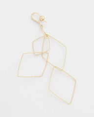 Diamond Shaped Linear Earrings Gold - Chico's