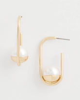 Pearl Gold Hoop Earrings Pearl - Chico's