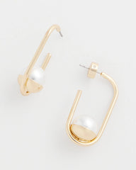 Pearl Gold Hoop Earrings Pearl - Chico's