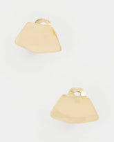 Gold Fan Clip On Earrings Gold - Chico's