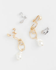 Clip Earring Converters Mixed Metals - Chico's