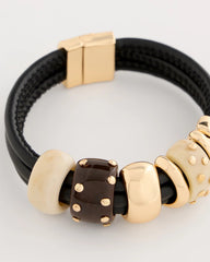 Embellished Rings Corded Bracelet Neutral - Chico's