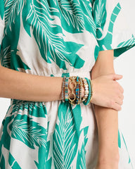 Glam Teal Slice Stretch Bracelet Teal - Chico's