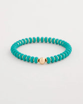 Green Round Stretch Bracelet Teal - Chico's