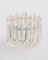 Silvertone Fish Stretch Bracelet Silver - Chico's