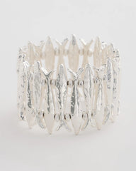 Silvertone Fish Stretch Bracelet Silver - Chico's