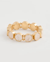 Pearlescent Goldtone Stretch Bracelet Gold - Chico's
