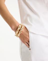 Stretch Cuff Bracelet Set of Two Gold - Chico's