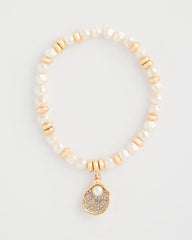 Pearlescent Stretch Charm Bracelet Pearl - Chico's