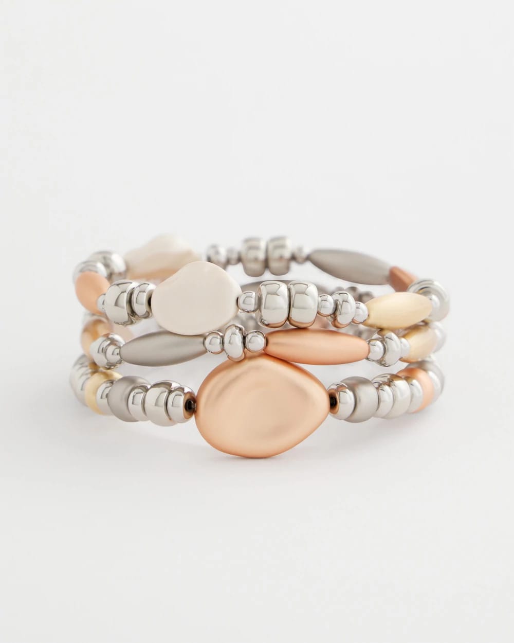 Mixed Metal Stretch Set of Three Mixed Metals - Chico's