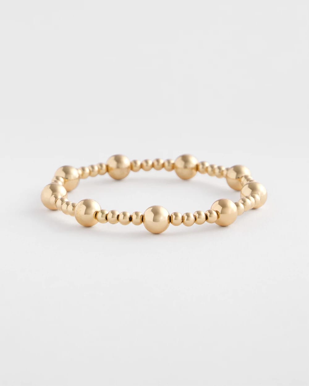 Gold-tone Medium Bead Stretch Bracelet Gold - Chico's