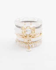 Goldtone Stretch Tennis Bracelet Gold - Chico's