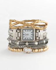 Silvertone Multistrand Bracelet Silver - Chico's