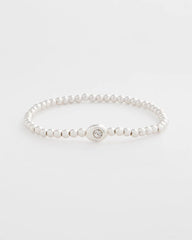 Mini Bead Stretch Hero Bracelet Silver - Chico's