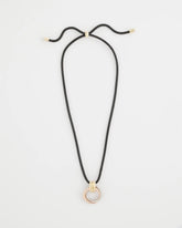 Adjustable Tri-Tone Pendant Necklace Mixed Metals - Chico's