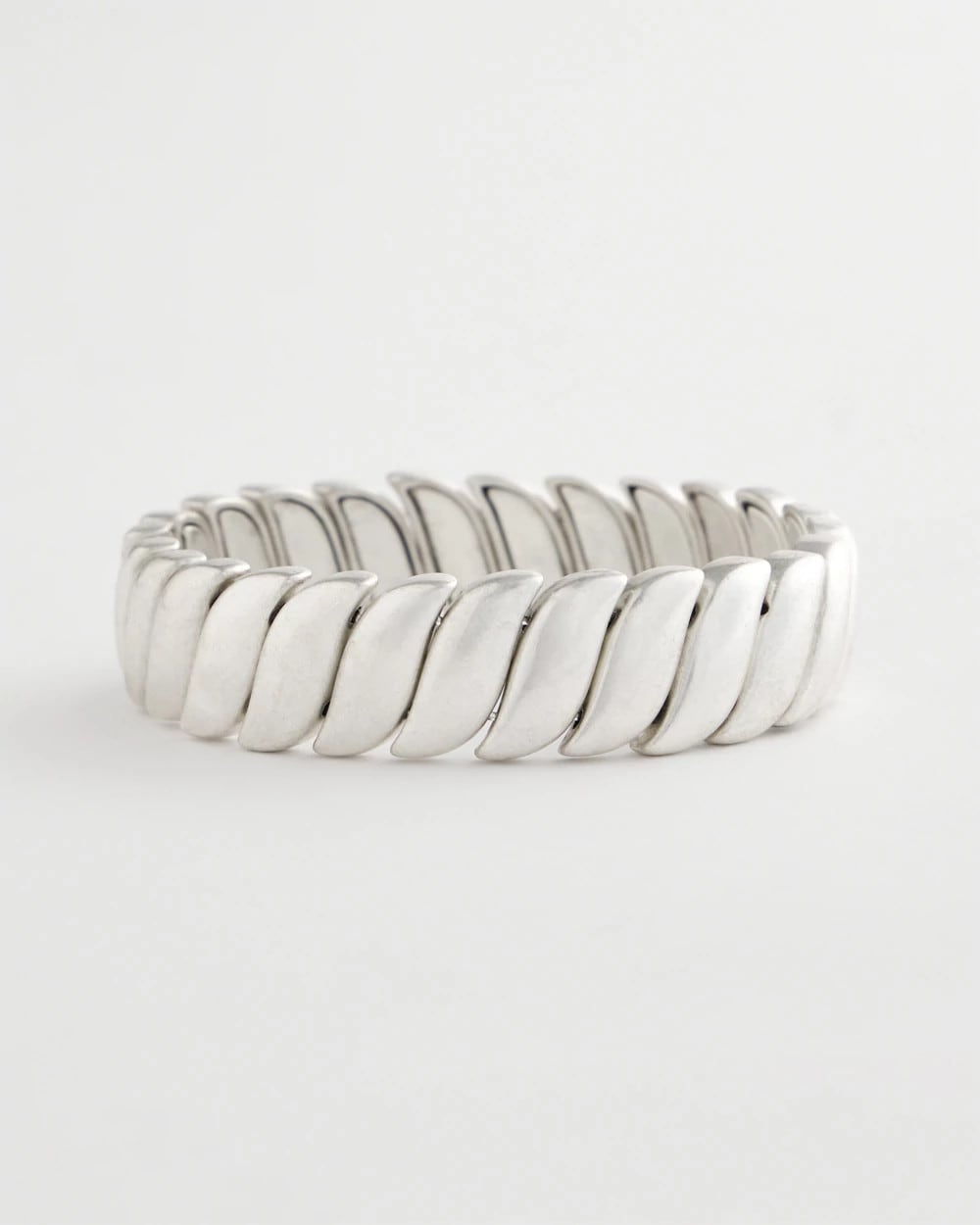 Matte Twist Stretch Bracelet Silver - Chico's