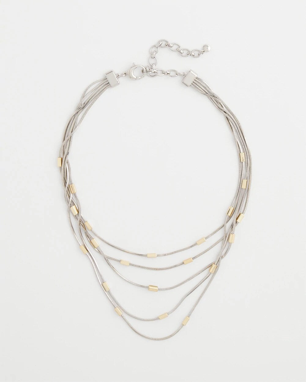 Mixed Metal Multi-Strand Necklace Mixed Metals - Chico's