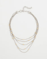 Mixed Metal Multi-Strand Necklace Mixed Metals - Chico's