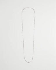 Fine Crystal Long Chain Necklace Silver - Chico's
