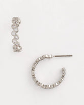 No Droop® Silvertone Hoop Earrings Silver - Chico's