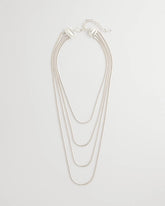 Multi-Layer Snake Chain Necklace Silver - Chico's