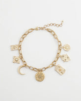 Gold Celestial Charm Necklace Gold - Chico's