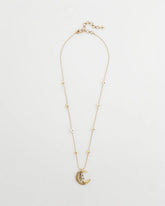 Gold Moon Pendant Necklace Gold - Chico's
