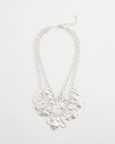 Double Square Charm Pendant Necklace Silver - Chico's