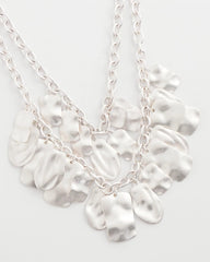 Double Square Charm Pendant Necklace Silver - Chico's